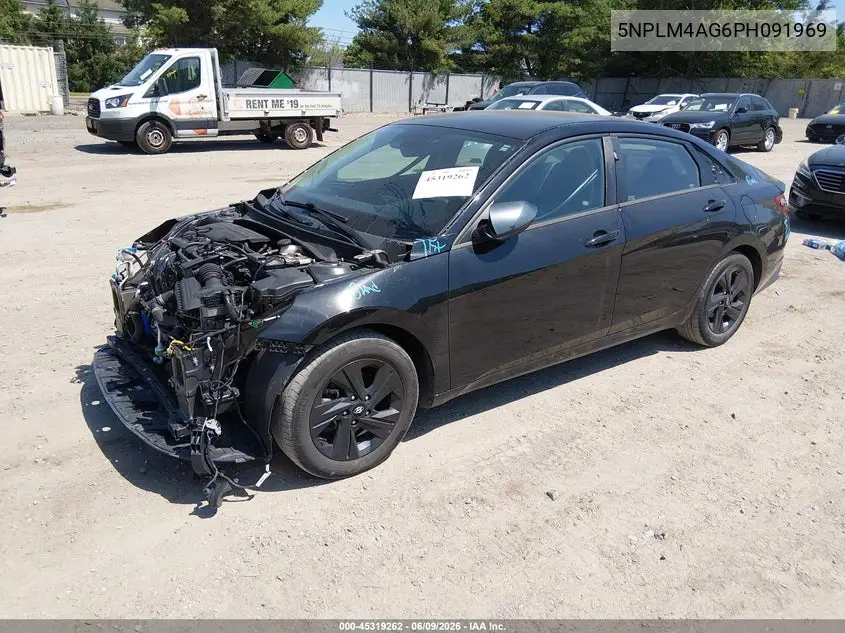 2023 Hyundai Elantra Sel VIN: 5NPLM4AG6PH091969 Lot: 45319262