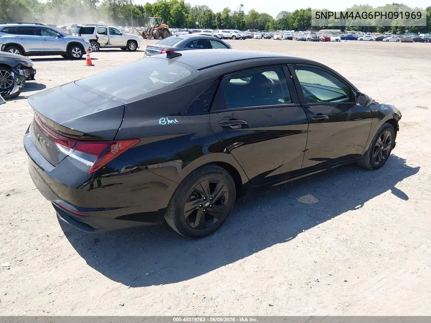 2023 Hyundai Elantra Sel VIN: 5NPLM4AG6PH091969 Lot: 45319262