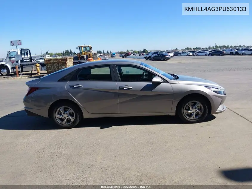 2023 Hyundai Elantra Se VIN: KMHLL4AG3PU630133 Lot: 45490299