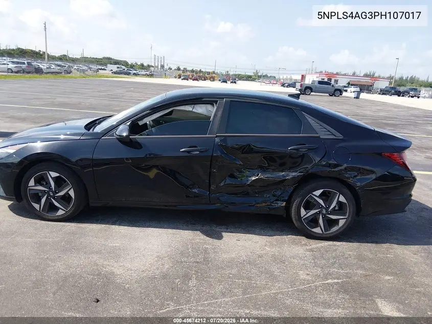 2023 Hyundai Elantra Sel VIN: 5NPLS4AG3PH107017 Lot: 45674212