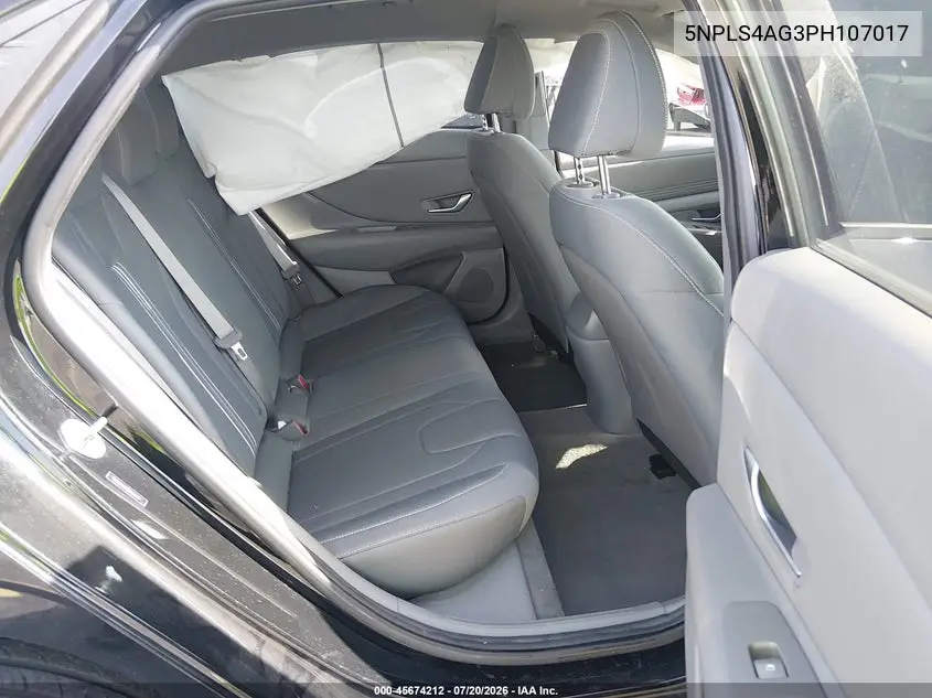 2023 Hyundai Elantra Sel VIN: 5NPLS4AG3PH107017 Lot: 45674212