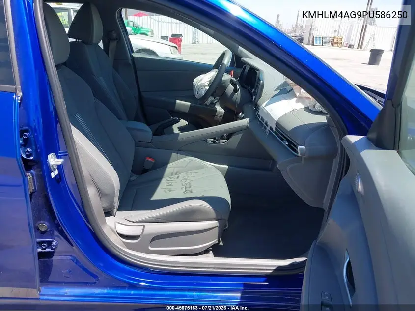2023 Hyundai Elantra Sel VIN: KMHLM4AG9PU586250 Lot: 45675163