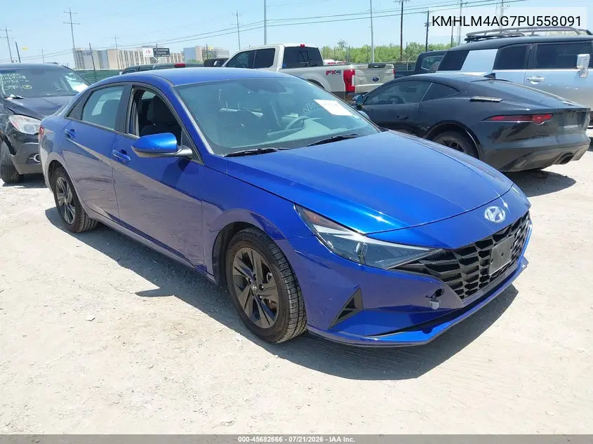 2023 Hyundai Elantra Sel VIN: KMHLM4AG7PU558091 Lot: 45682666
