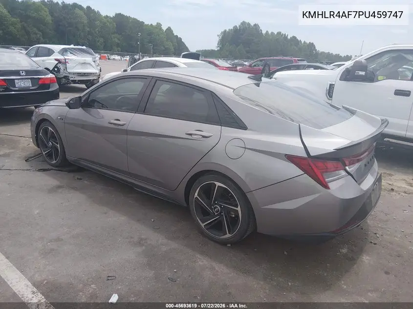 2023 Hyundai Elantra N Line VIN: KMHLR4AF7PU459747 Lot: 45693619