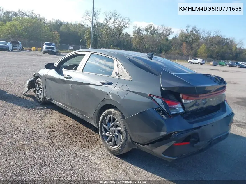 KMHLM4DG5RU791658 2024 Hyundai Elantra Sel