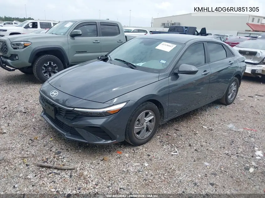 2024 Hyundai Elantra Se VIN: KMHLL4DG6RU851305 Lot: 45328062