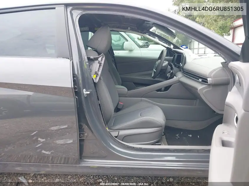 2024 Hyundai Elantra Se VIN: KMHLL4DG6RU851305 Lot: 45328062