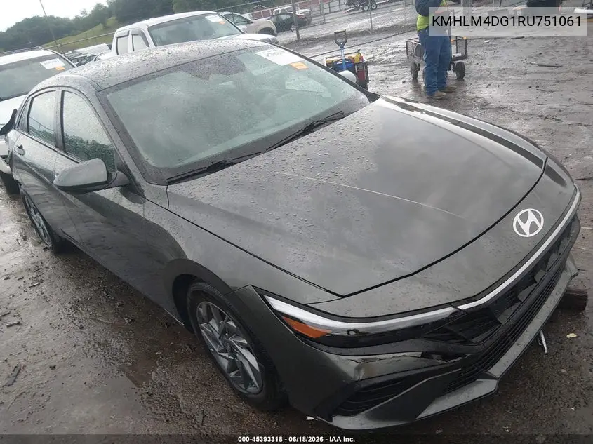 2024 Hyundai Elantra Sel VIN: KMHLM4DG1RU751061 Lot: 45393318