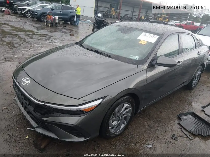 2024 Hyundai Elantra Sel VIN: KMHLM4DG1RU751061 Lot: 45393318