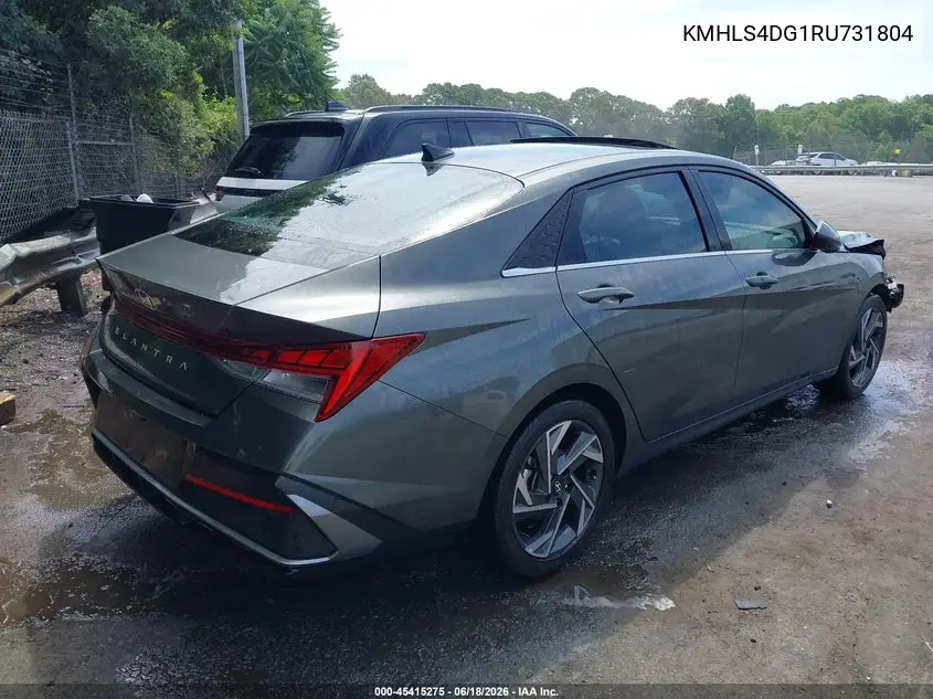2024 Hyundai Elantra Sel VIN: KMHLS4DG1RU731804 Lot: 45415275