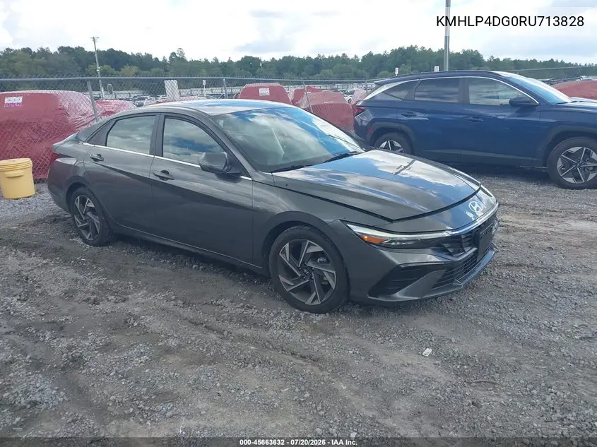 2024 Hyundai Elantra Limited VIN: KMHLP4DG0RU713828 Lot: 45663632