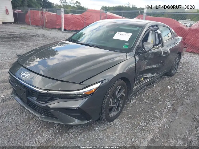 2024 Hyundai Elantra Limited VIN: KMHLP4DG0RU713828 Lot: 45663632