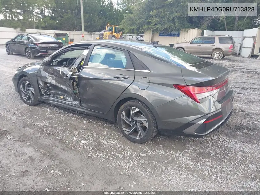 2024 Hyundai Elantra Limited VIN: KMHLP4DG0RU713828 Lot: 45663632