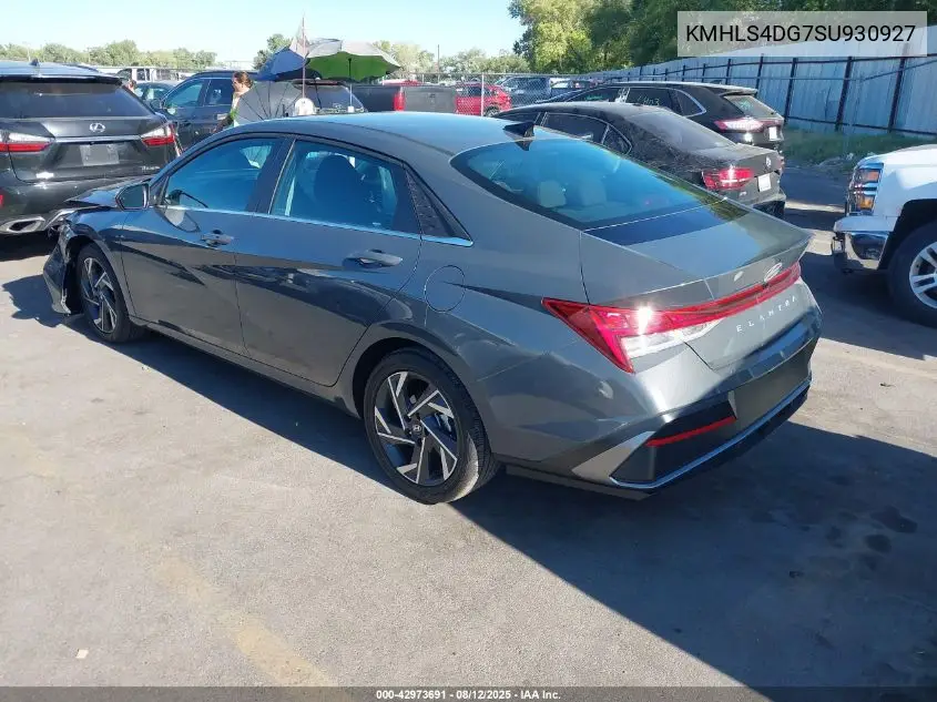 KMHLS4DG7SU930927 2025 Hyundai Elantra Sel Convenience