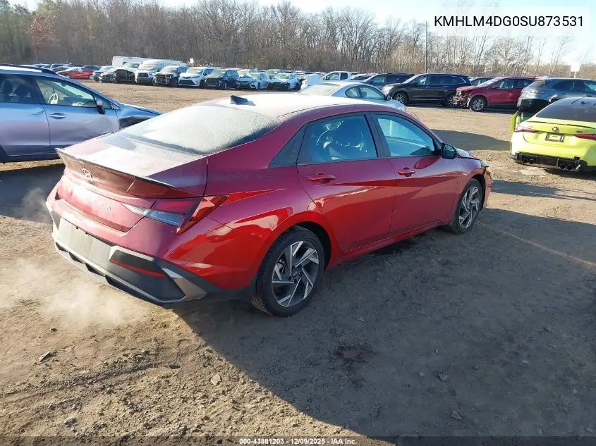 KMHLM4DG0SU873531 2025 Hyundai Elantra Sel Sport