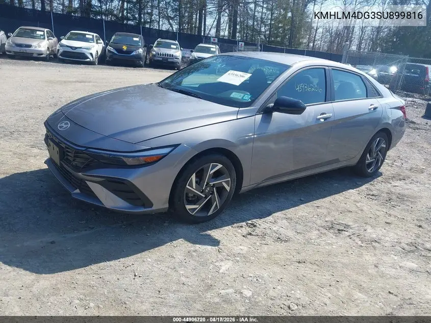 KMHLM4DG3SU899816 2025 Hyundai Elantra Sel Sport