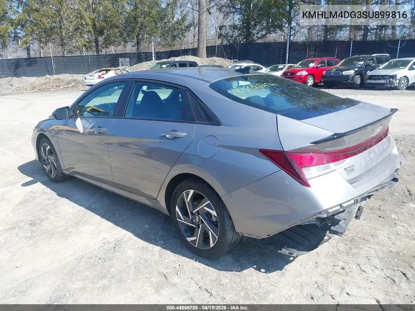 KMHLM4DG3SU899816 2025 Hyundai Elantra Sel Sport