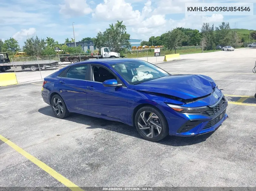 2025 Hyundai Elantra Sel Convenience VIN: KMHLS4DG9SU854546 Lot: 45688204