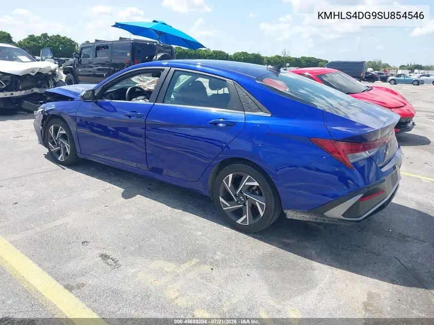 2025 Hyundai Elantra Sel Convenience VIN: KMHLS4DG9SU854546 Lot: 45688204
