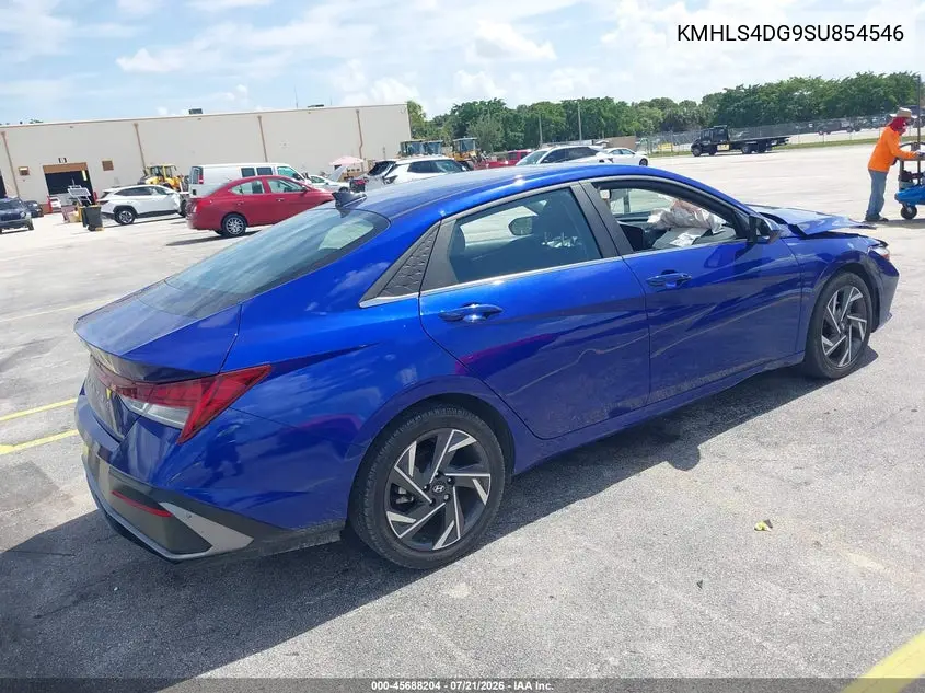 2025 Hyundai Elantra Sel Convenience VIN: KMHLS4DG9SU854546 Lot: 45688204