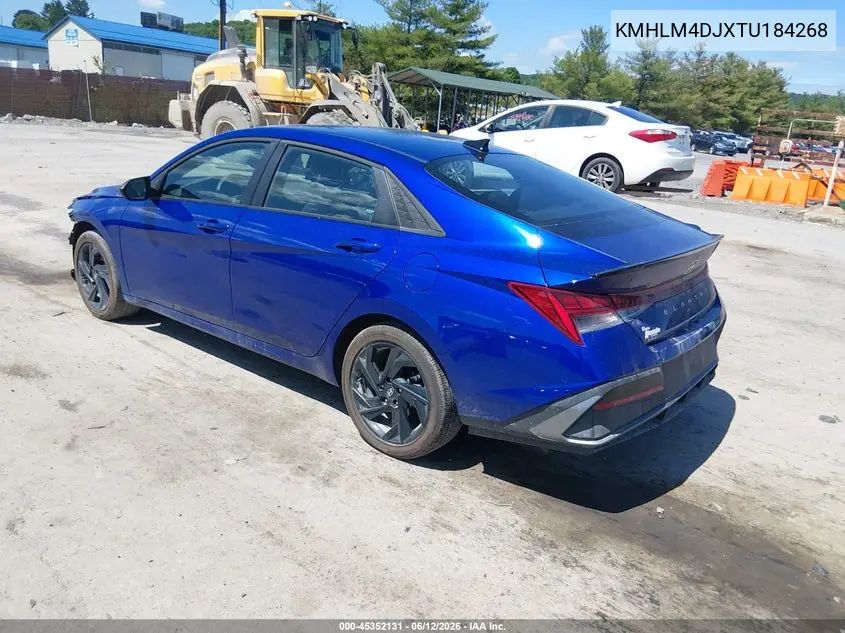 2026 Hyundai Elantra Hybrid Sel Sport VIN: KMHLM4DJXTU184268 Lot: 45352131