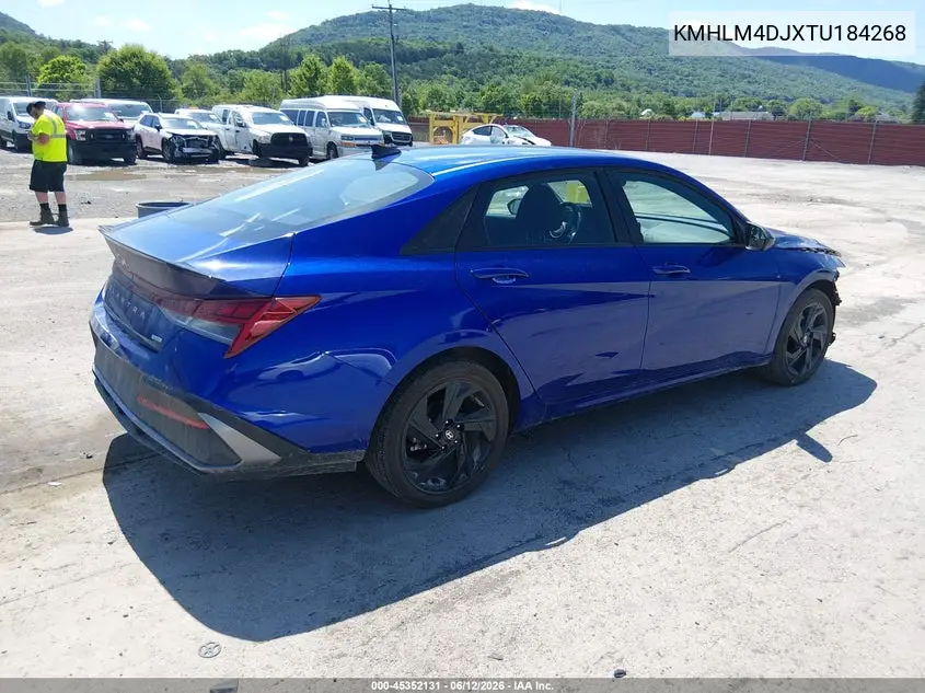 2026 Hyundai Elantra Hybrid Sel Sport VIN: KMHLM4DJXTU184268 Lot: 45352131