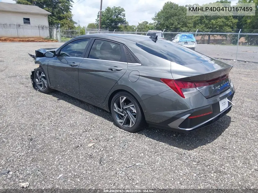 2026 Hyundai Elantra Limited VIN: KMHLP4DG4TU167459 Lot: 45428747
