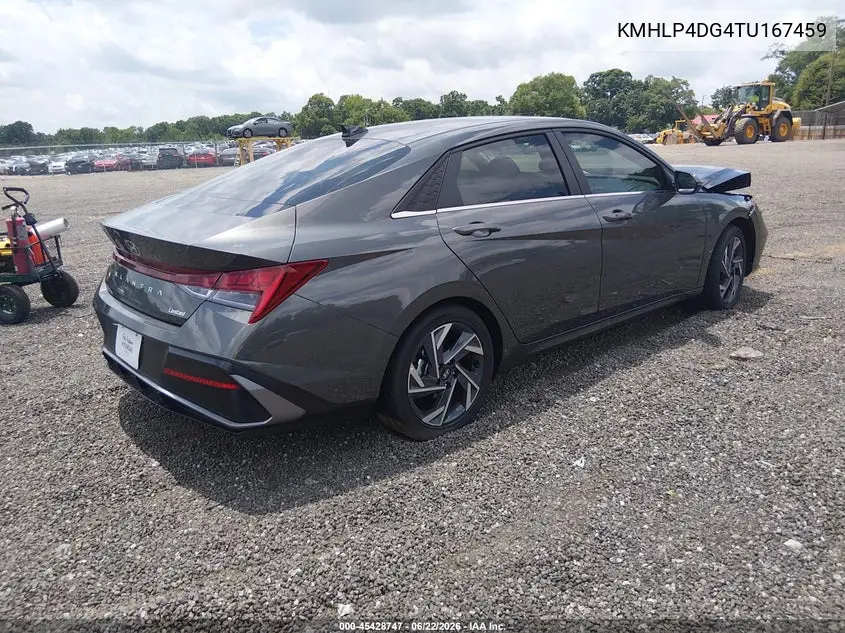 2026 Hyundai Elantra Limited VIN: KMHLP4DG4TU167459 Lot: 45428747