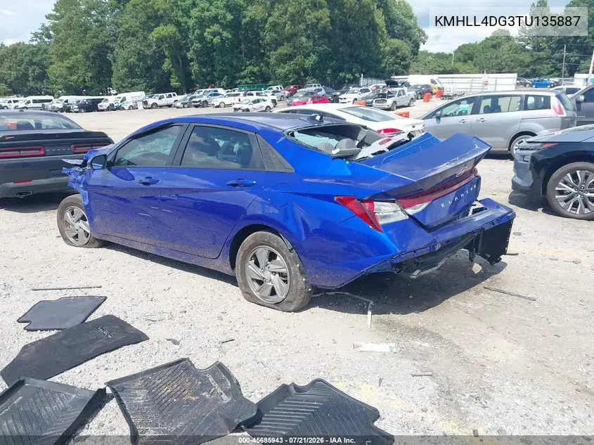 2026 Hyundai Elantra Se VIN: KMHLL4DG3TU135887 Lot: 45685943