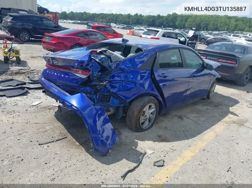 2026 Hyundai Elantra Se VIN: KMHLL4DG3TU135887 Lot: 45685943