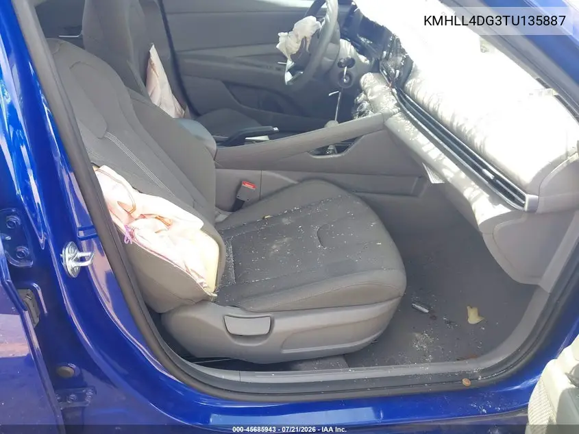 2026 Hyundai Elantra Se VIN: KMHLL4DG3TU135887 Lot: 45685943