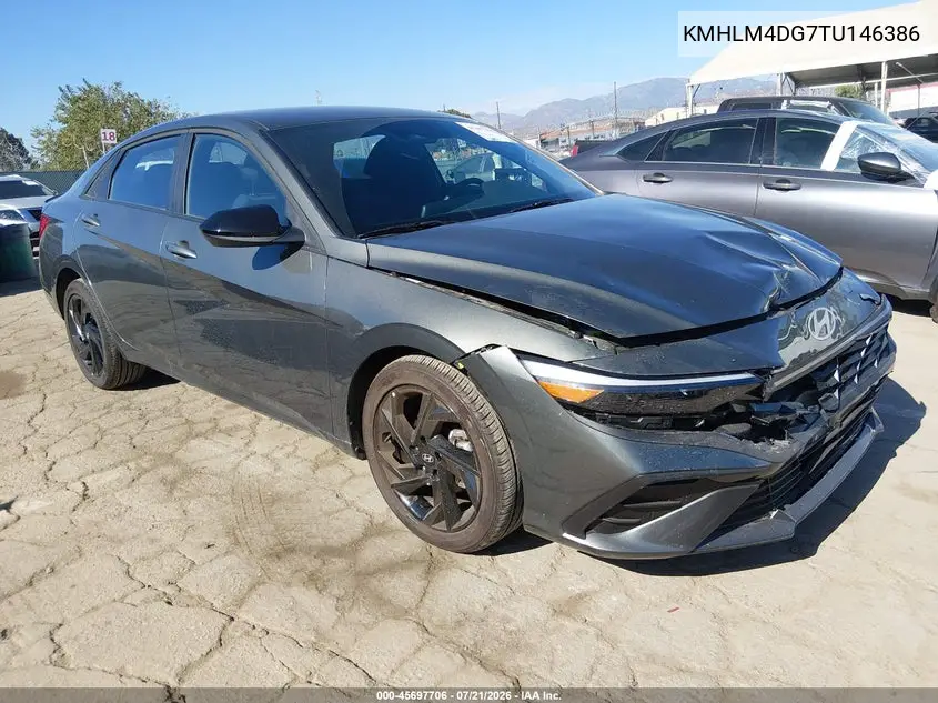 2026 Hyundai Elantra Sel Sport VIN: KMHLM4DG7TU146386 Lot: 45697706