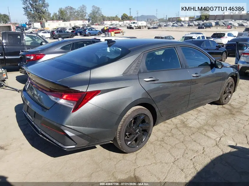 2026 Hyundai Elantra Sel Sport VIN: KMHLM4DG7TU146386 Lot: 45697706