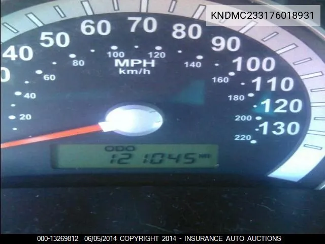 2007 Hyundai Entourage Gls/Se/Ltd VIN: KNDMC233176018931 Lot: 13269812