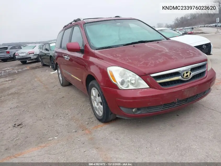 2007 Hyundai Entourage Gls/Limited/Se VIN: KNDMC233976023620 Lot: 43921072