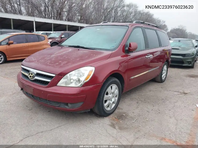 2007 Hyundai Entourage Gls/Limited/Se VIN: KNDMC233976023620 Lot: 43921072