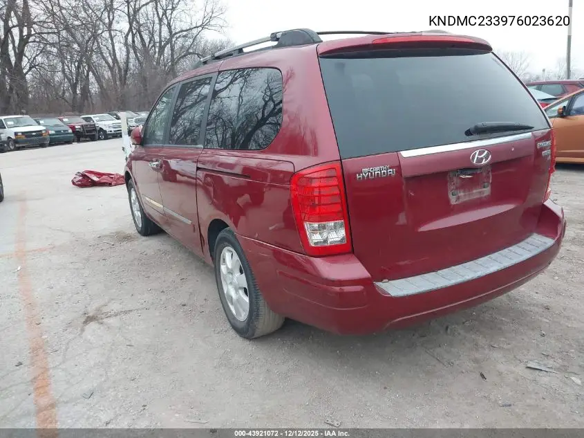 2007 Hyundai Entourage Gls/Limited/Se VIN: KNDMC233976023620 Lot: 43921072
