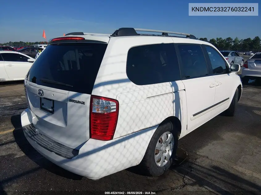 2007 Hyundai Entourage Gls/Limited/Se VIN: KNDMC233276032241 Lot: 45241042