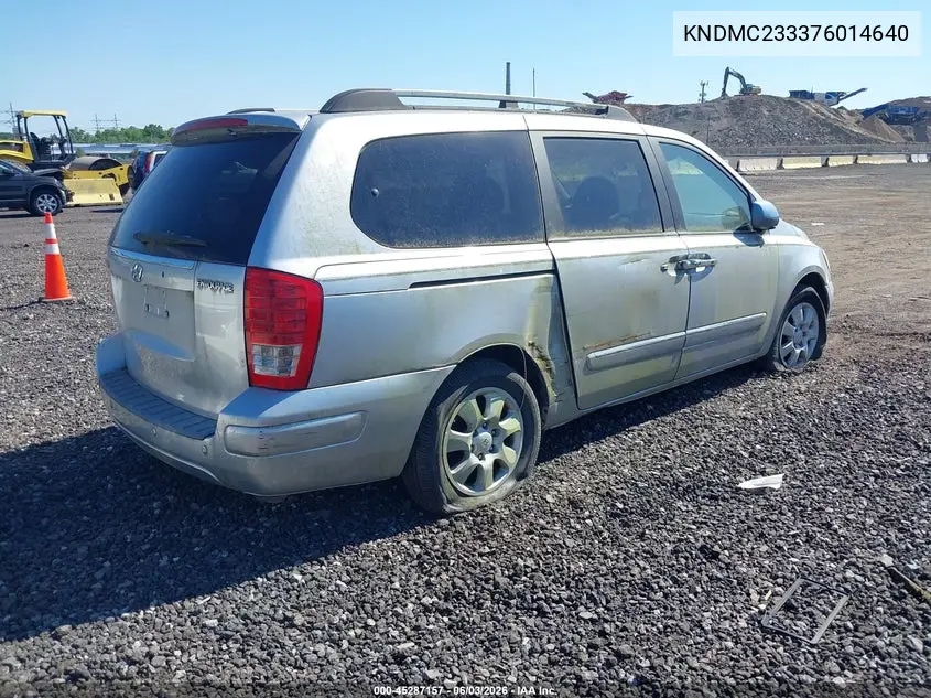 2007 Hyundai Entourage Gls/Limited/Se VIN: KNDMC233376014640 Lot: 45287157