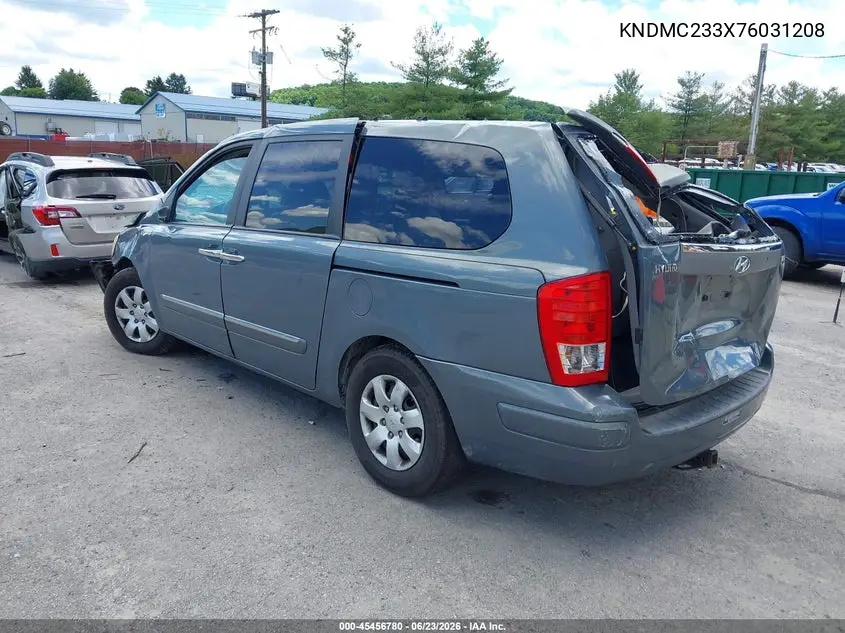 2007 Hyundai Entourage Gls/Limited/Se VIN: KNDMC233X76031208 Lot: 45456780
