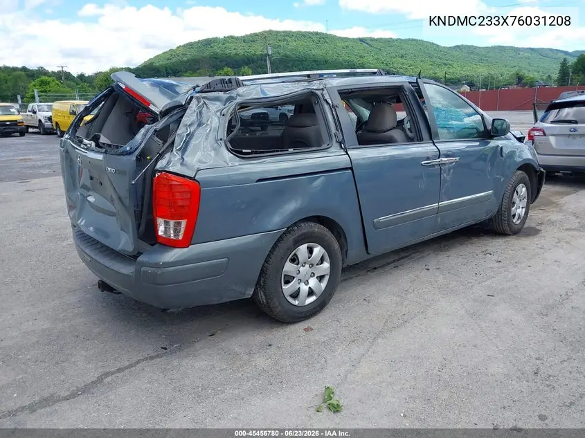 2007 Hyundai Entourage Gls/Limited/Se VIN: KNDMC233X76031208 Lot: 45456780