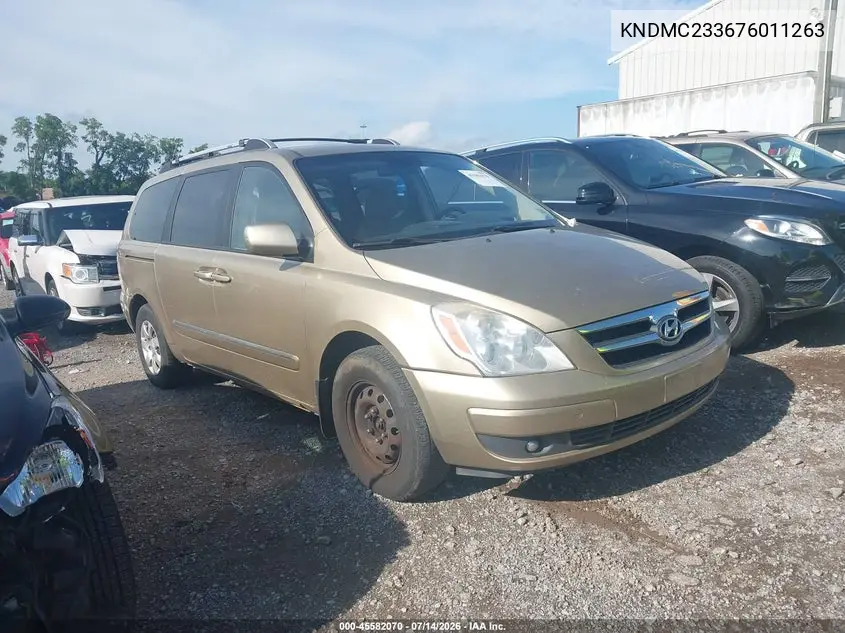 2007 Hyundai Entourage Gls/Limited/Se VIN: KNDMC233676011263 Lot: 45582070