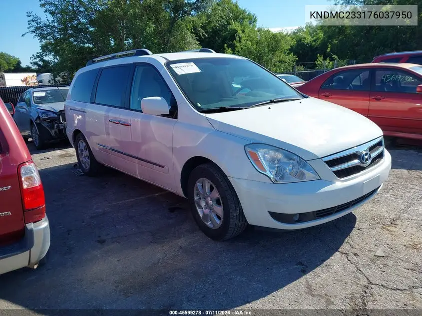 2007 Hyundai Entourage Gls/Limited/Se VIN: KNDMC233176037950 Lot: 45599278