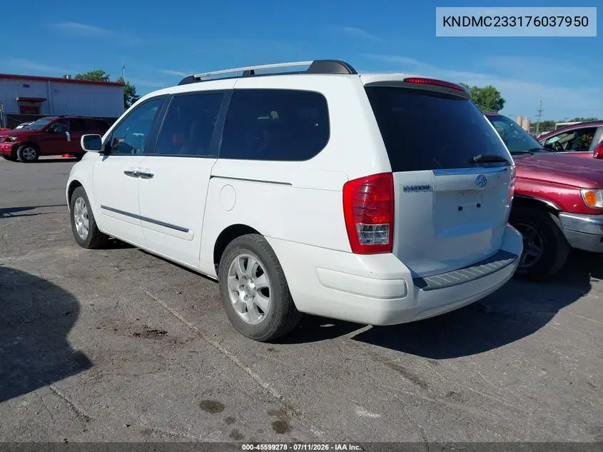 2007 Hyundai Entourage Gls/Limited/Se VIN: KNDMC233176037950 Lot: 45599278