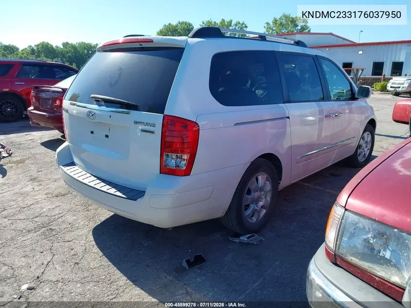 2007 Hyundai Entourage Gls/Limited/Se VIN: KNDMC233176037950 Lot: 45599278
