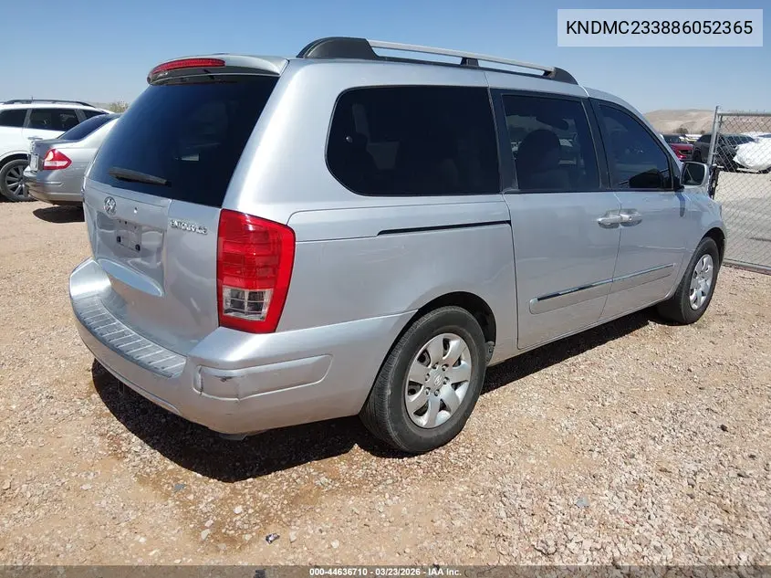 2008 Hyundai Entourage Gls/Limited VIN: KNDMC233886052365 Lot: 44636710