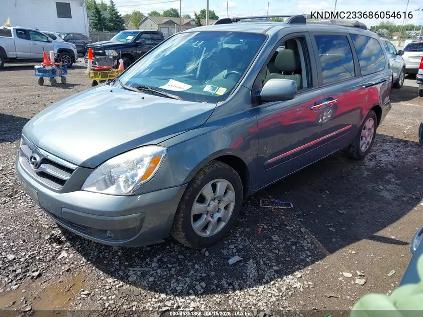 2008 Hyundai Entourage Gls/Limited VIN: KNDMC233686054616 Lot: 45351866