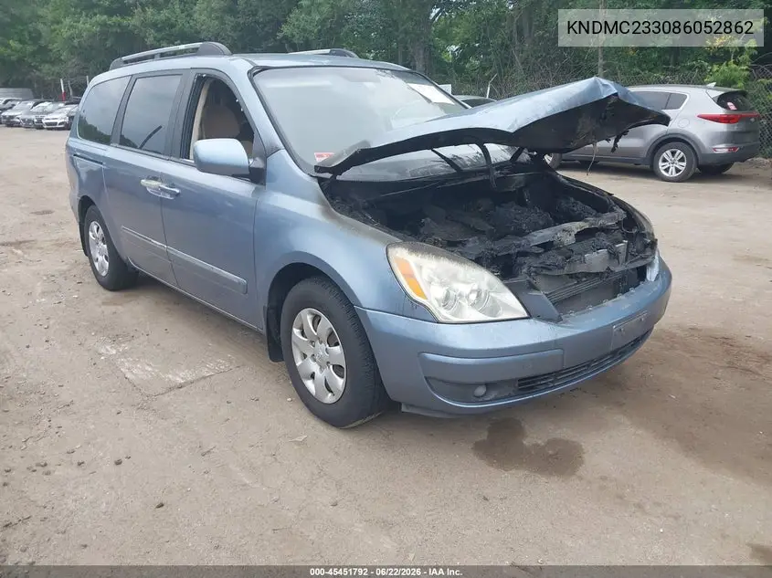 2008 Hyundai Entourage Gls/Limited VIN: KNDMC233086052862 Lot: 45451792
