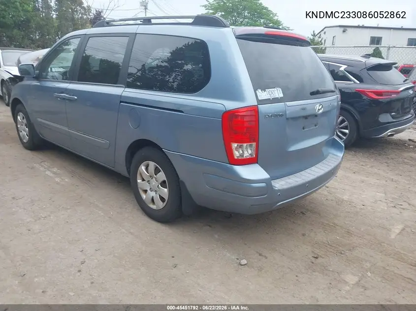 2008 Hyundai Entourage Gls/Limited VIN: KNDMC233086052862 Lot: 45451792