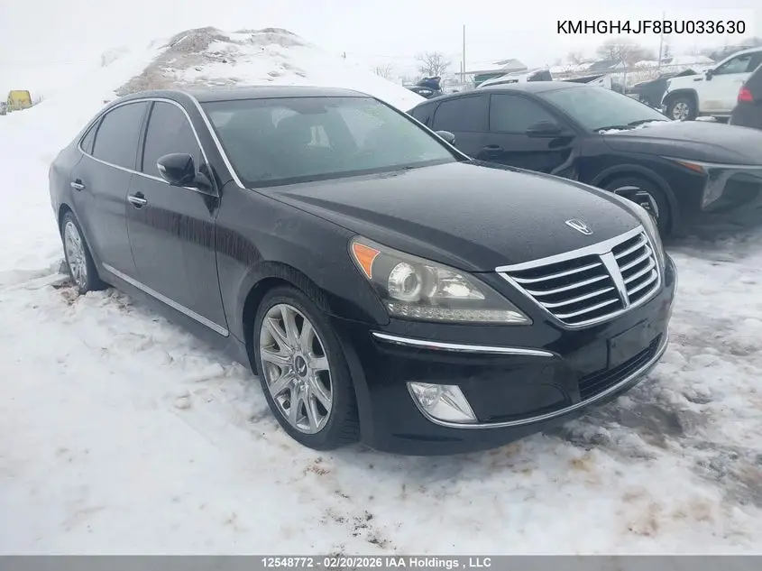 2011 Hyundai Equus Signature/Ultimate VIN: KMHGH4JF8BU033630 Lot: 12548772